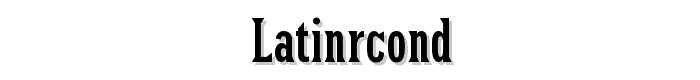 LatinRCond font