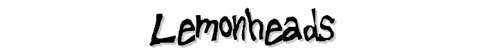 Lemonheads font