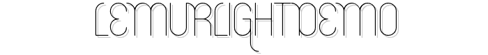 LemurLightDEMO font