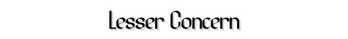 Lesser%20Concern font