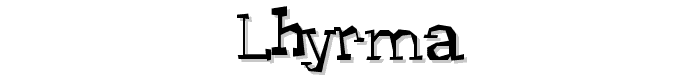 Lhyrma font