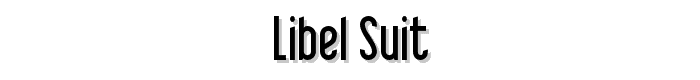 Libel%20Suit font