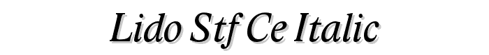 Lido%20STF%20CE%20Italic font