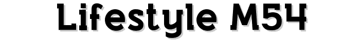 Lifestyle%20M54 font