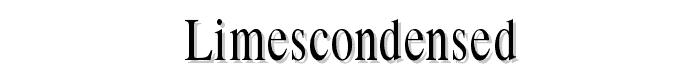 LimesCondensed font