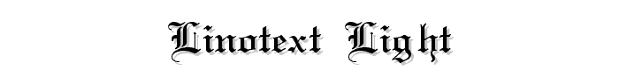 Linotext-Light font