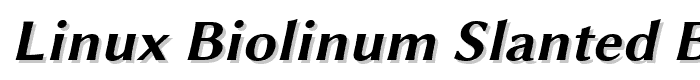 Linux%20Biolinum%20Slanted%20Bold font