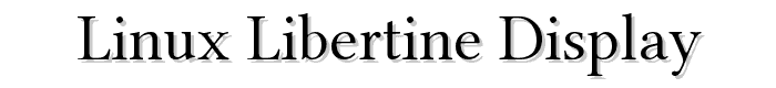 Linux%20Libertine%20Display font