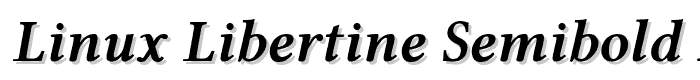 Linux%20Libertine%20Semibold%20Italic font