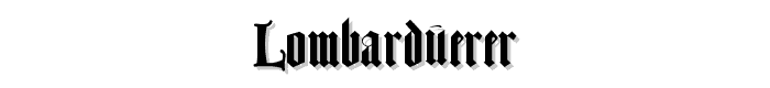 LombarDuerer font