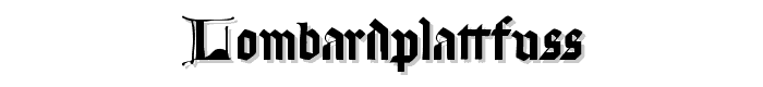 LombardPlattfuss font