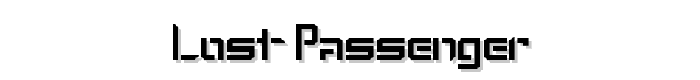 Lost%20Passenger font