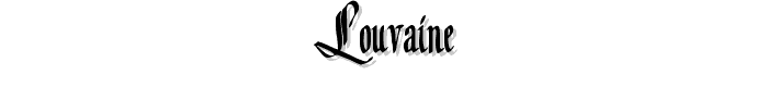 Louvaine font