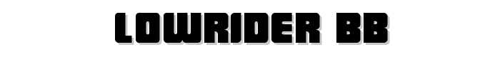 LowRider%20BB font