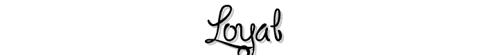 Loyal font