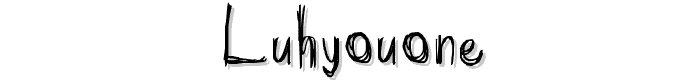 Luhyouone font