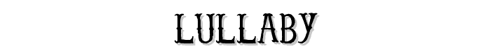 Lullaby font