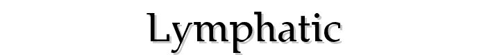 Lymphatic font