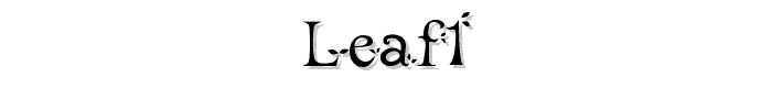 leaf1 font