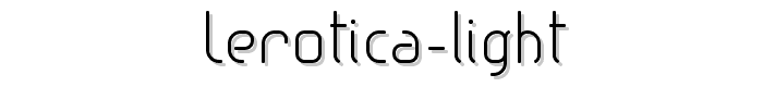 lerotica-Light font