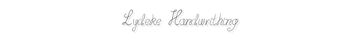 lydeke%20Handwrithing font