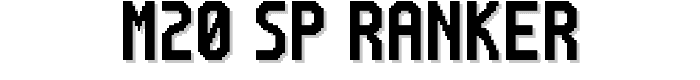 M20_SP-RANKER font