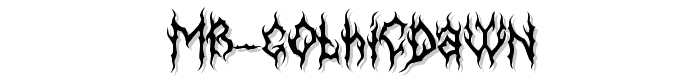 MB-GothicDawn font