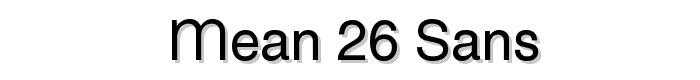 MEAN%2026%20Sans font