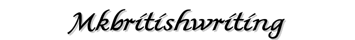 MKBritishWriting font