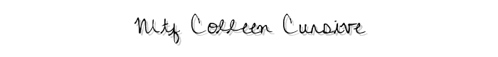 MTF%20Colleen%20Cursive font