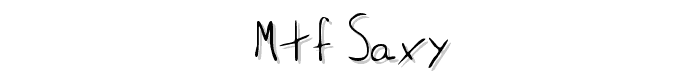 MTF%20Saxy font