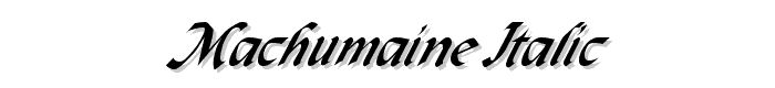 MacHumaine%20Italic font