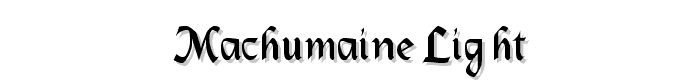 MacHumaine-Light font