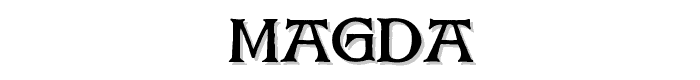 Magda font