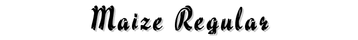 Maize%20Regular font