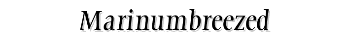 MarinumBreezed font