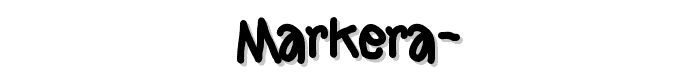 Markera%20 font