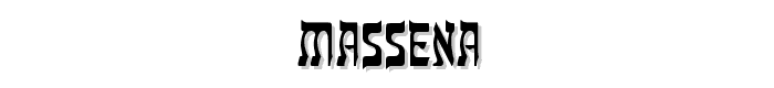 Massena font