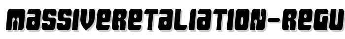 MassiveRetaliation-Regular font