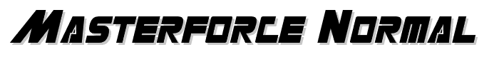 Masterforce%20Normal font