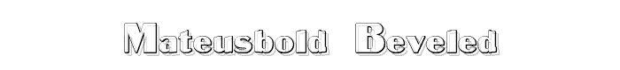 MateusBold%20Beveled font