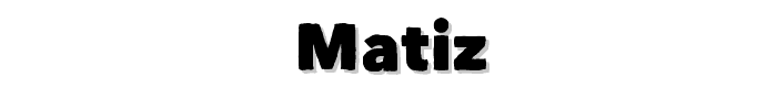 Matiz font