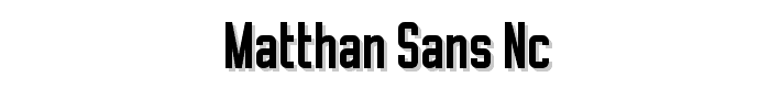 Matthan%20Sans%20NC font