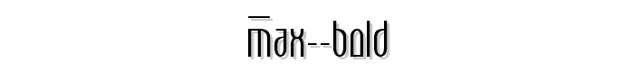 Max%20Bold font