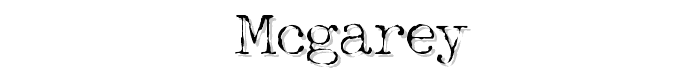 McGarey font