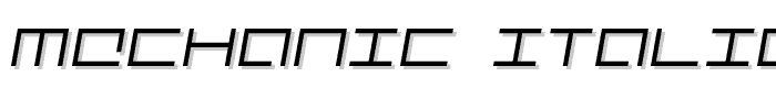 Mechanic%20Italic font