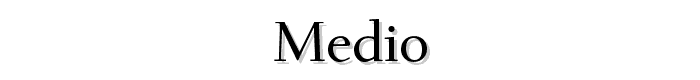 Medio font