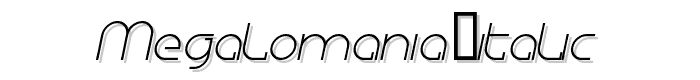 Megalomania%20Italic font