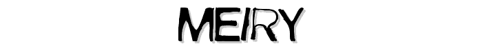 Meiry font