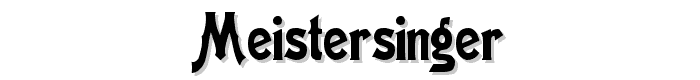 Meistersinger font